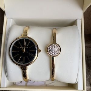 Anne Klein watch and bracelet set